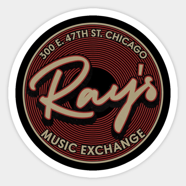 Ray’s Music Exchange Sticker by LMW Art